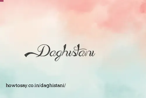Daghistani