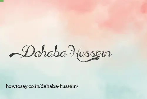 Dahaba Hussein