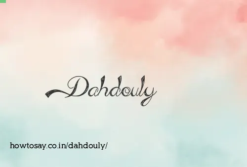 Dahdouly