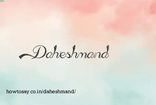 Daheshmand