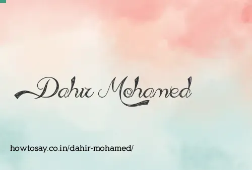 Dahir Mohamed