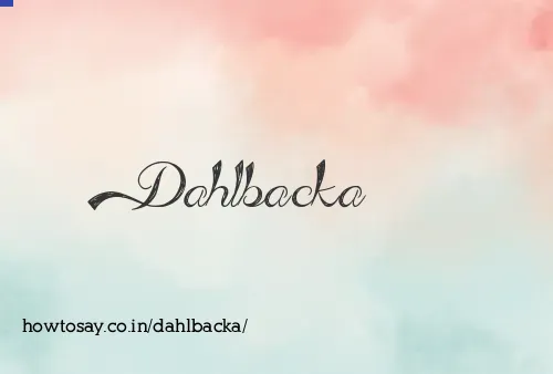 Dahlbacka
