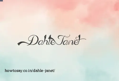 Dahle Janet