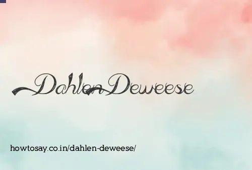 Dahlen Deweese