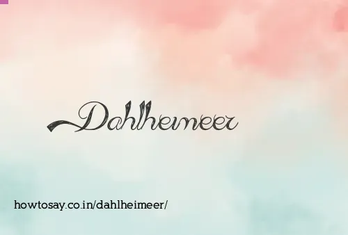Dahlheimeer