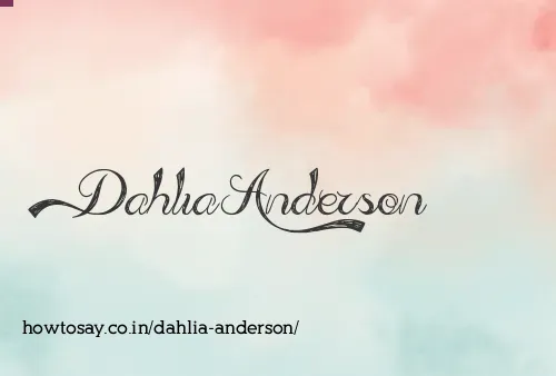 Dahlia Anderson