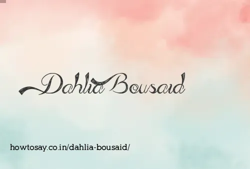 Dahlia Bousaid