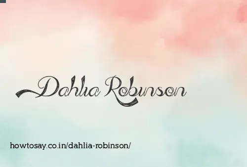 Dahlia Robinson