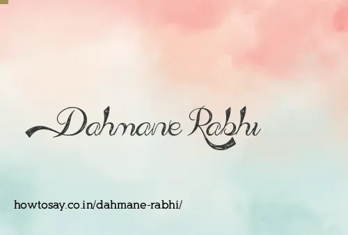 Dahmane Rabhi
