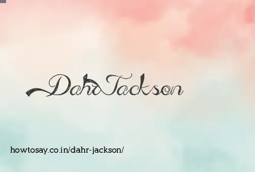 Dahr Jackson