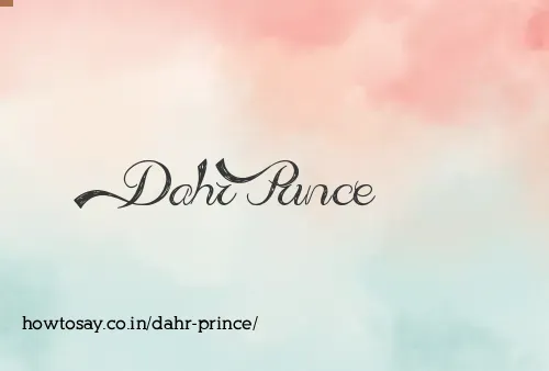 Dahr Prince