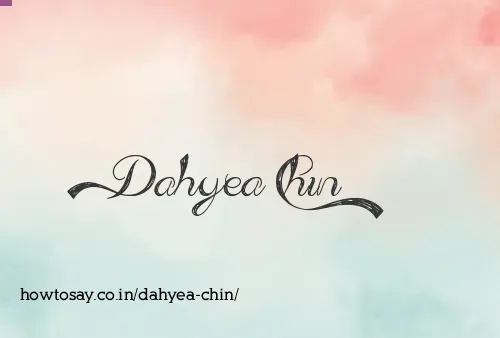 Dahyea Chin