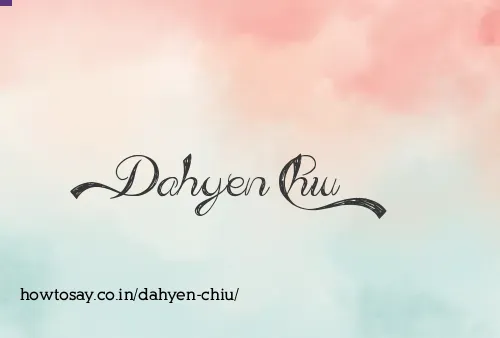 Dahyen Chiu