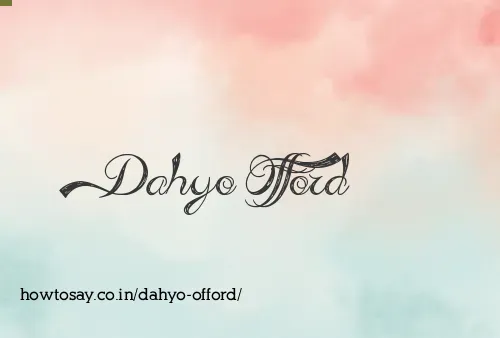 Dahyo Offord