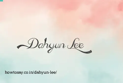 Dahyun Lee