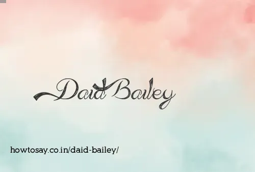 Daid Bailey