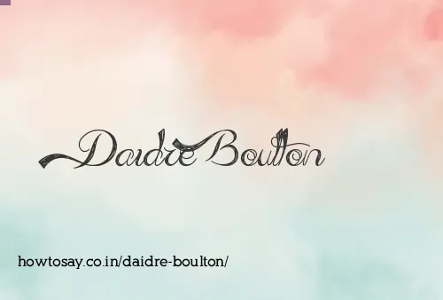 Daidre Boulton