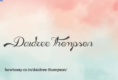 Daidree Thompson