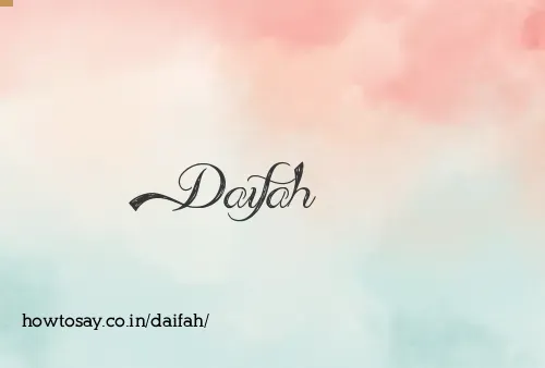 Daifah