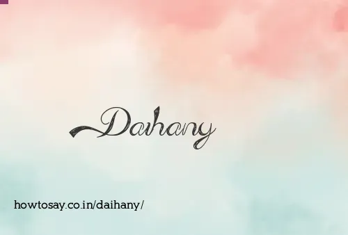 Daihany