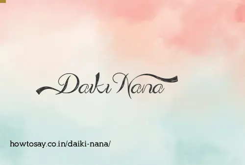 Daiki Nana