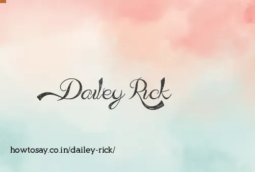 Dailey Rick