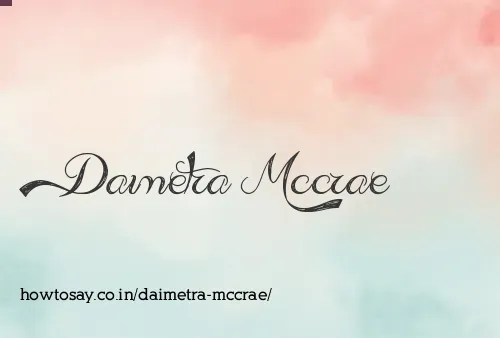 Daimetra Mccrae