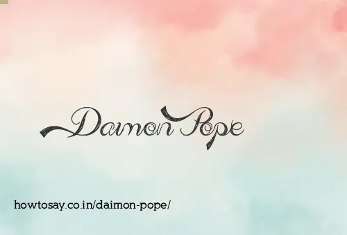 Daimon Pope