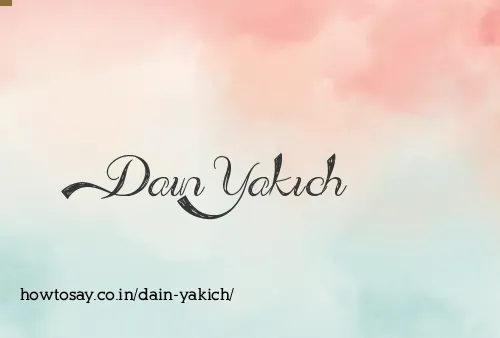 Dain Yakich