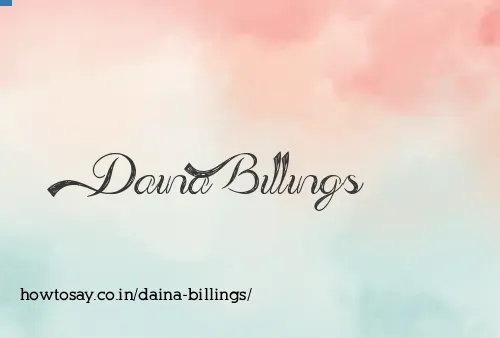 Daina Billings