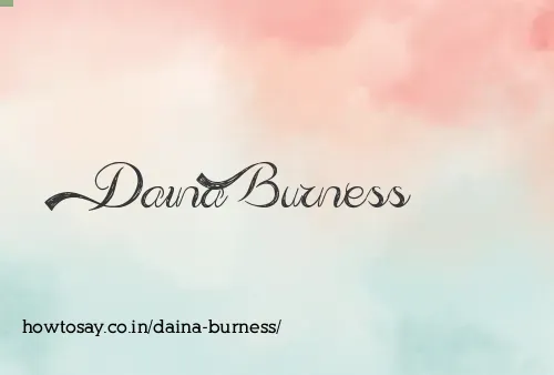 Daina Burness