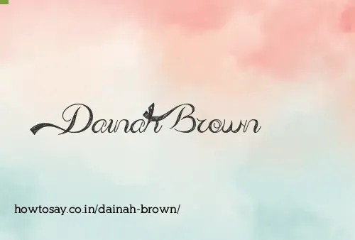Dainah Brown