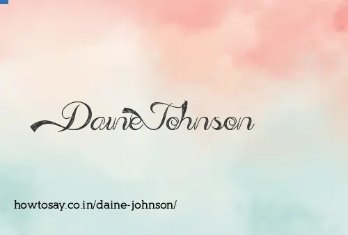 Daine Johnson