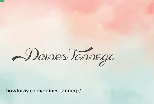 Daines Tannerjr