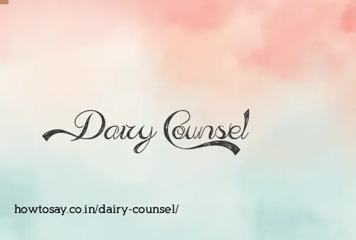 Dairy Counsel