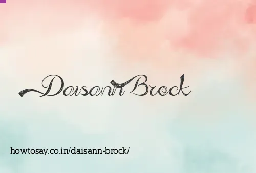 Daisann Brock