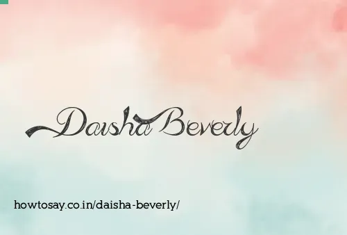 Daisha Beverly