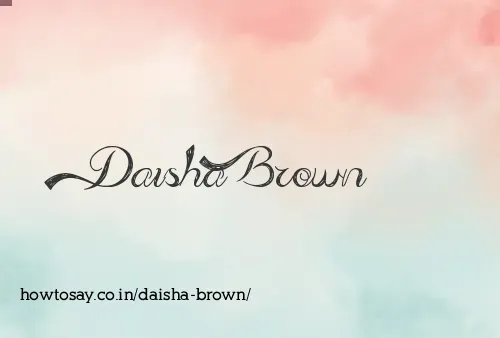 Daisha Brown