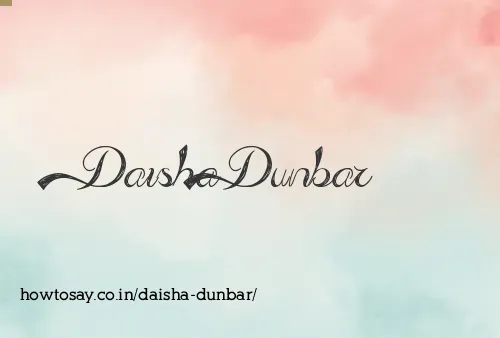 Daisha Dunbar