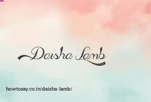 Daisha Lamb