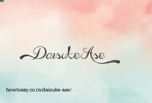 Daisuke Ase