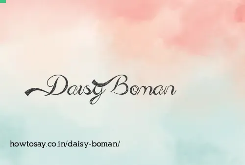 Daisy Boman
