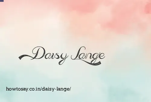Daisy Lange