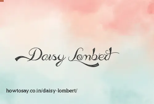 Daisy Lombert
