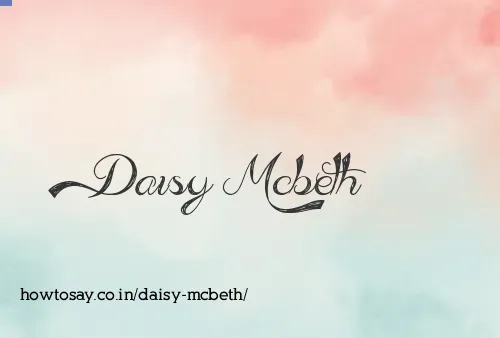Daisy Mcbeth