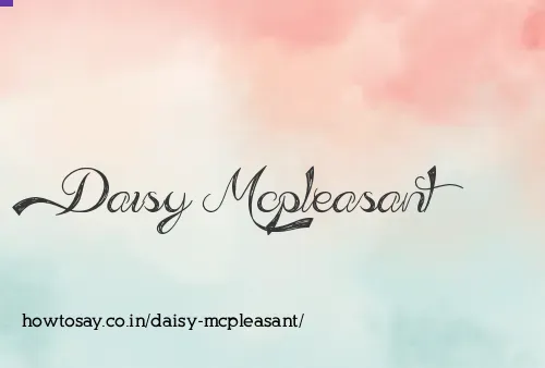 Daisy Mcpleasant