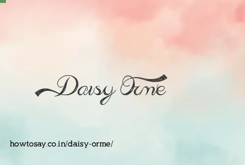 Daisy Orme