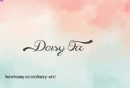 Daisy Orr