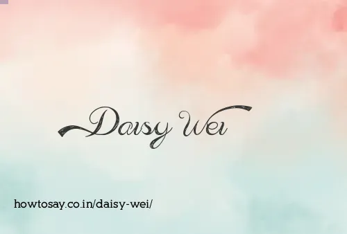 Daisy Wei