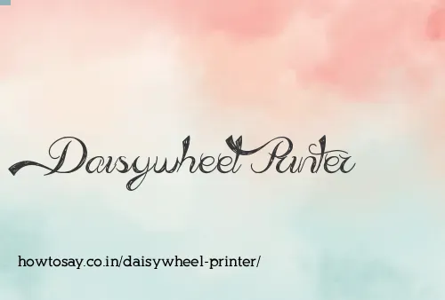 Daisywheel Printer